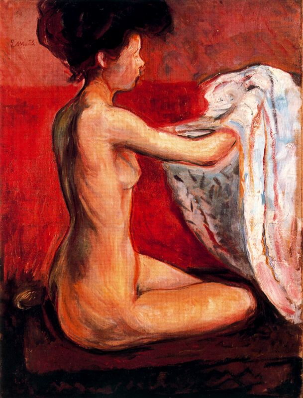 Paris Nude, 1896 - Edvard Munch Painting